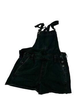 Black Jean Madewell Overall Shorts - Medium